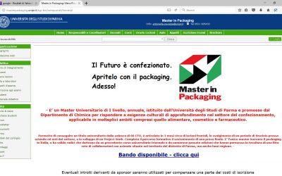 MASTER IN PACKAING A PARMA